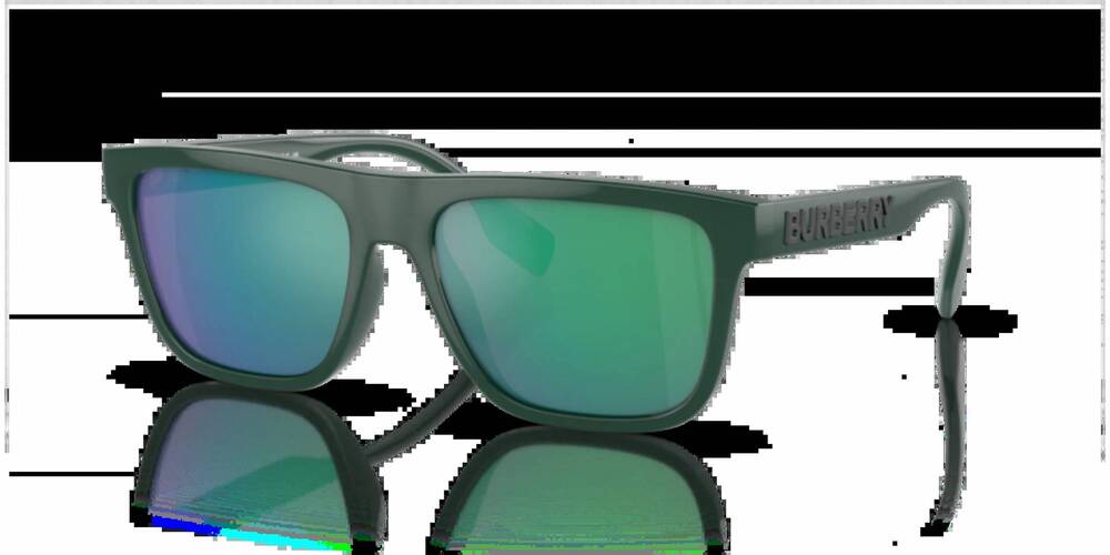 NEW BURBERRY men's 4402u sunglasses in green - green mirror green